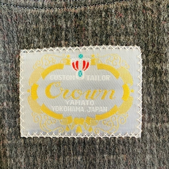 Crown Tailor English Chesterfield Herringbone Overcoat. - Picture 5 of 11